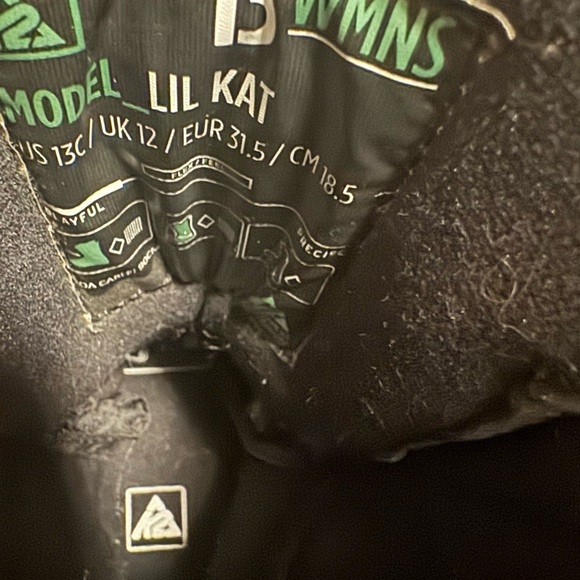 K2 Lil Kat Junior Size 13 K Light Up Soles Snowboard Boa Boots -$85 - Picture 5 of 7